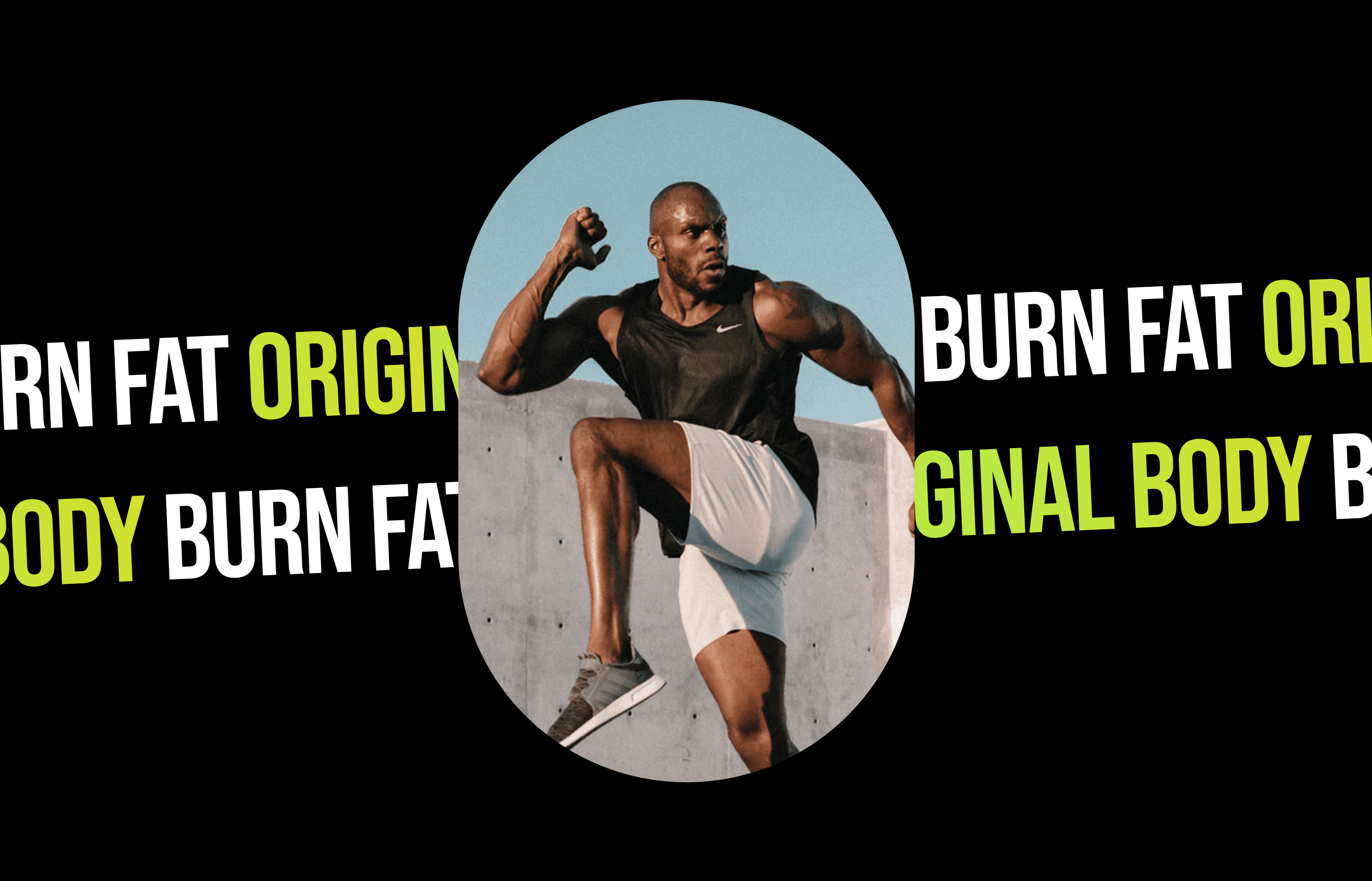 Athletic person in action