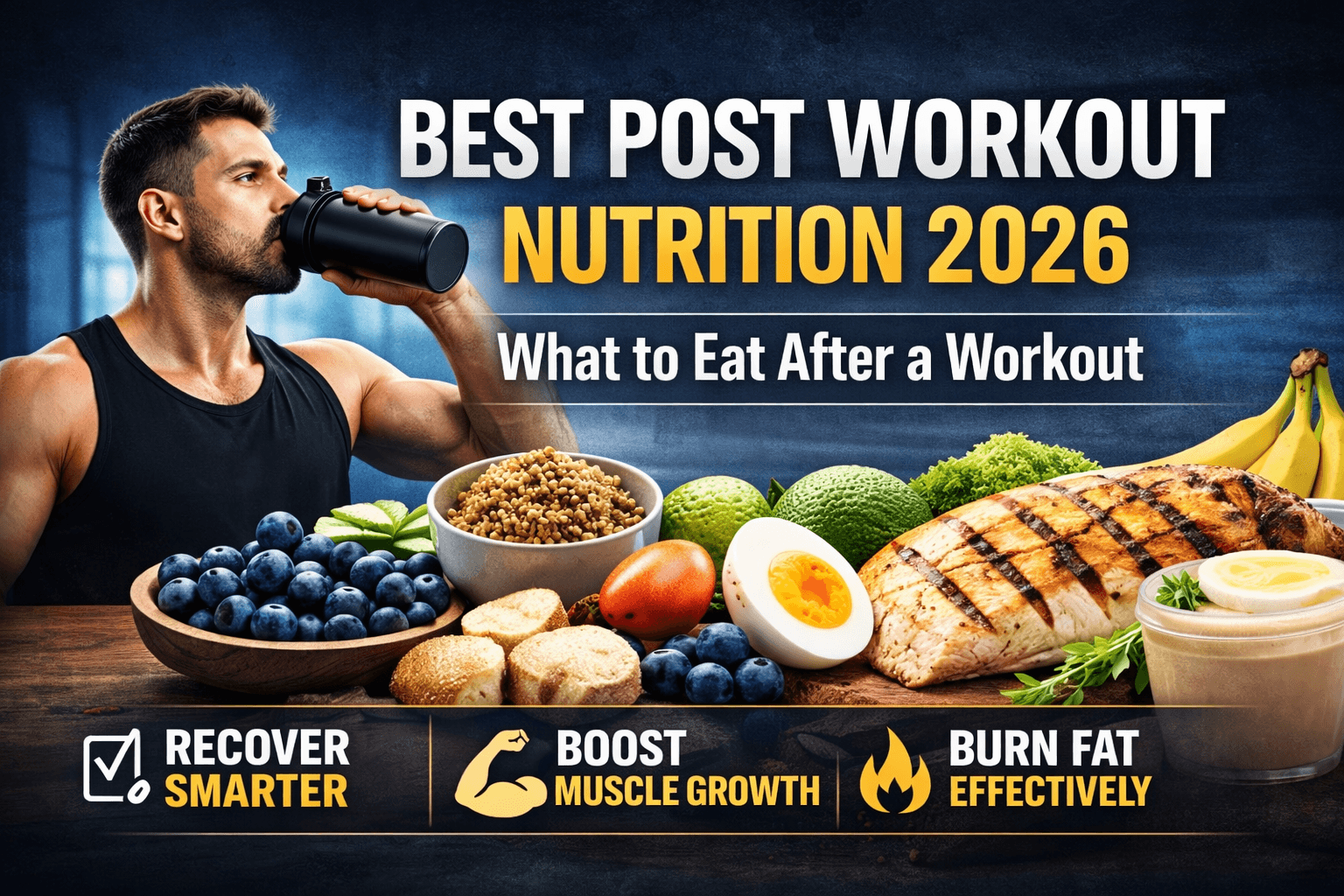 Best Post Workout Nutrition 2026 : What to Eat After a Workout